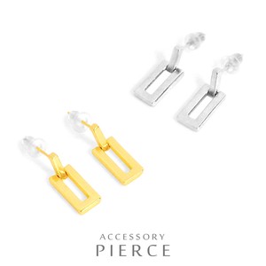 Pierced Earrings Gold Post Gold Design M