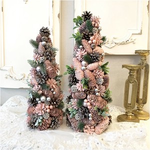 2サイズ展開☆クリスマスツリー オーナメント ピンク