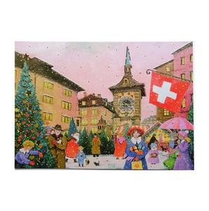 クリスマス ポストカード 輸入カード EU製 欧州各都市のクリスマスマーケットシリーズ ”ベルン"