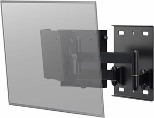 ハヤミ工産 テレビ壁掛金具 43V型まで対応 VESA規格対応 上下左右角度調節可能 ブラック LH-61