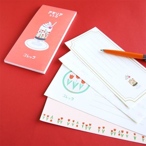 Letter set Memo Adelia Retro Ippitsusen Letterpad Made in Japan