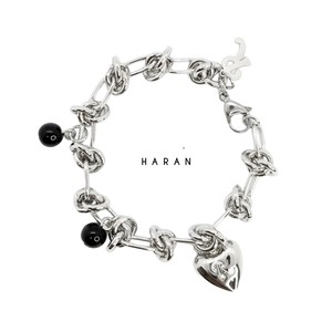 Heart Two Ball Bracelet ハートツーボールブレスレット