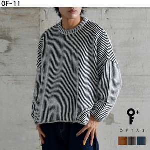 Sweater/Knitwear Knitted Oversized Spring/Summer Colored Stripe