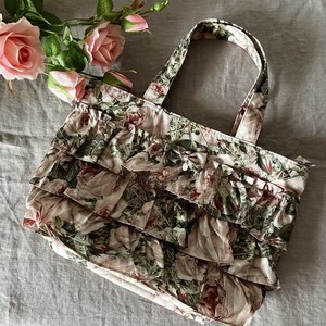 Tote Bag Lightweight Frilly Rose Pattern