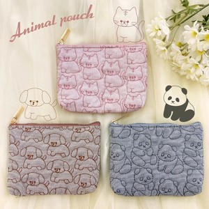 Pouch Quilted Animal Flat Pouch
