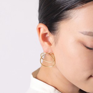 Pierced Earrings Silver Post 2-colors 2024 Spring/Summer
