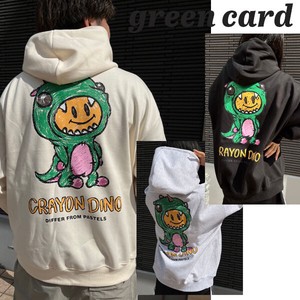 【KOREA selection】green card ユニセックス パーカー 3color グリーンカード
