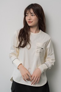 T-shirt Pullover Pudding Cut-and-sew 2024 Spring/Summer