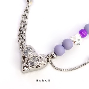 HARAN Purple Dream Heart ネックレス