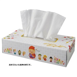七福神BOXティッシュ　70個【正月 ノベルティ 景品 粗品 新春 迎春】