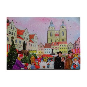 クリスマス ポストカード 輸入カード EU製 欧州各都市のクリスマスマーケットシリーズ ”ヴィッテンベルク"