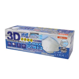 涼感3D立体四層構造不織布マスク20枚大人用 個包装ホワイト 5090C