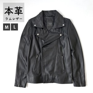 Jacket black Genuine Leather Men's