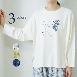 T-shirt Pullover Flower Animal Spring/Summer Embroidered