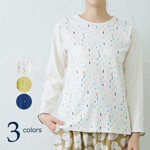 T-shirt Pudding Long Sleeves Colorful Spring/Summer Long T-shirt
