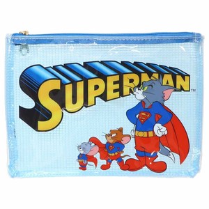 【コスメポーチ】トムとジェリー フラットポーチ SUPERMAN