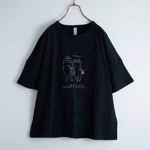 T-shirt Cat Embroidered Emago