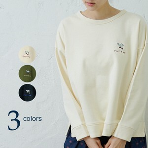 emago Sweatshirt Pullover Embroidered Switching
