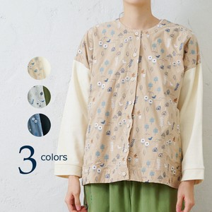emago Cardigan Spring/Summer Cardigan Sweater Flowers Embroidered
