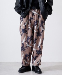 Full-Length Pant Brushing Fabric Patterned All Over Pudding Autumn/Winter 2023