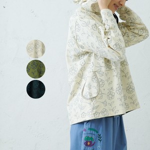 Button Shirt/Blouse Brushed Flower Embroidery NEW 2024 Spring/Summer