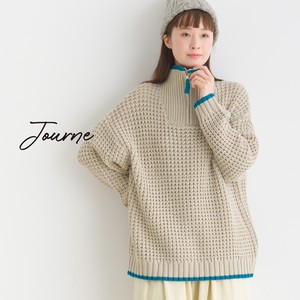 Sweater/Knitwear Color Palette Pullover Knitted Half Zipper