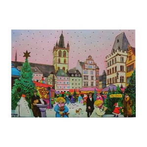 クリスマス ポストカード 輸入カード EU製 欧州各都市のクリスマスマーケットシリーズ ”トリーア"