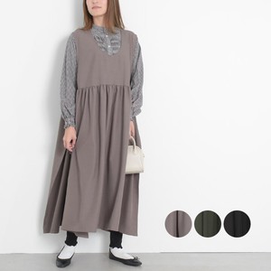 Casual Dress Side Slit Long One-piece Dress Jumper Skirt