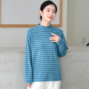 T-shirt High-Neck Border Cut-and-sew Made in Japan