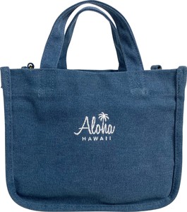 キャンバス ALOHA 刺繍 2WAY トート バッグ
