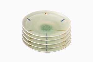 Kyo/Kiyomizu ware Small Plate Pottery Assortment 5-sun Set of 5 Made in Japan