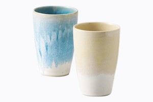 Shigaraki ware Cup Pottery Set of 2 Made in Japan