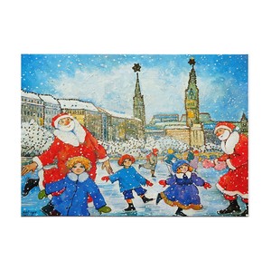 クリスマス ポストカード 輸入カード EU製 欧州各都市のクリスマスシリーズ ”ハンブルク"