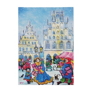 クリスマス ポストカード 輸入カード EU製 欧州各都市のクリスマスマーケットシリーズ ”ミュンスター"