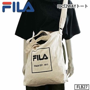 フィラ FILA ブランド トート バッグ 2WAY ショルダー ロゴ キャンバス 帆布 通学 通勤 旅行 サブバッグ