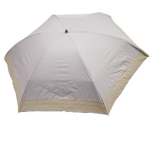 UVカット&完全遮光　遮熱 マリンボーダー　折りたたみ傘 晴雨兼用