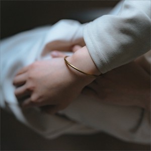Gold Bracelet Bangle 3mm Made in Japan