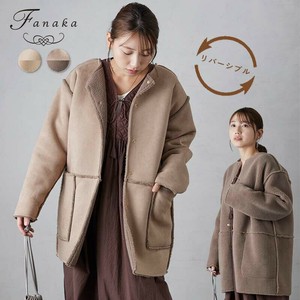 【Fanaka2023AW SALE】エコムートンリバーシブルコート