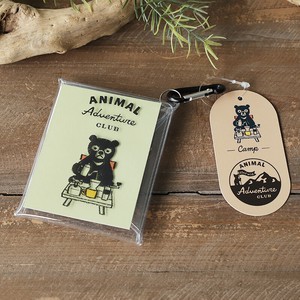 日本製　クリアマルチケース・Sサイズ　動物：キャンプ　アニマルアドベンチャークラブ