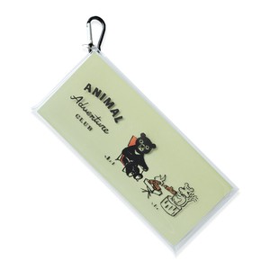 日本製　クリアマルチケース・Lサイズ　動物：キャンプ　アニマルアドベンチャークラブ