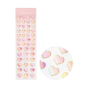 DECOLE Stickers Heart Sticker Pink Made in Japan