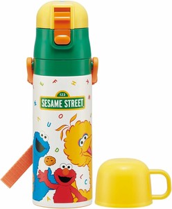 Water Bottle Sesame Street Compact 2-way