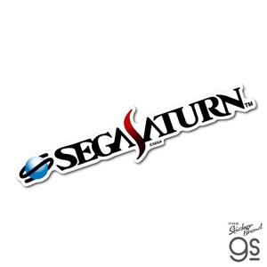セガハード ダイカットステッカー SEGASATURN ロゴ SEGA セガ ゲーム機  gs 公式グッズ SEGA-004