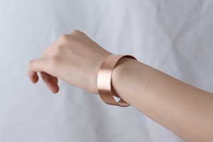 金手链 新商品 手镯 2cm 日本制造