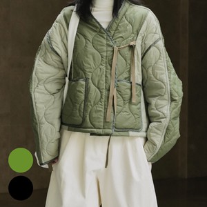 【即納】ミリタリー ライナー デザインジャケット キルティング ナイロン ショートブルゾン【2024春夏】