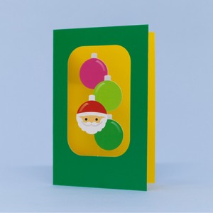 Greeting Card Santa Claus Ornaments card