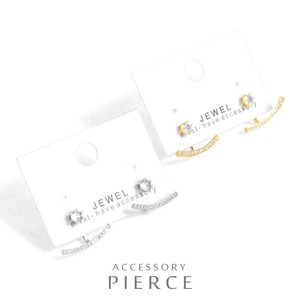 Pierced Earrings Gold Post Gold M 2-way