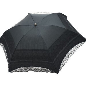 晴雨两用伞 2层 折叠 防紫外线 棉 涤纶