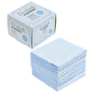 大日産業 D-cloth 不織布カウンタークロス 100枚 小判 30×30cm ダスター（ブルー)