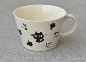 にゃんくらぶ 軽量 スープ カップ  猫 ネコ ねこ  軽い スープカップ ノンキャラ  日本製 made in Japan